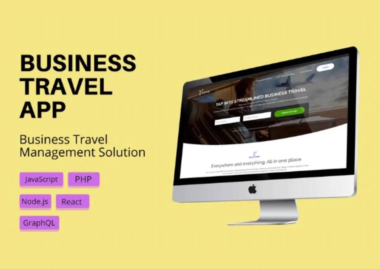 Business travel management platform (B2B): app