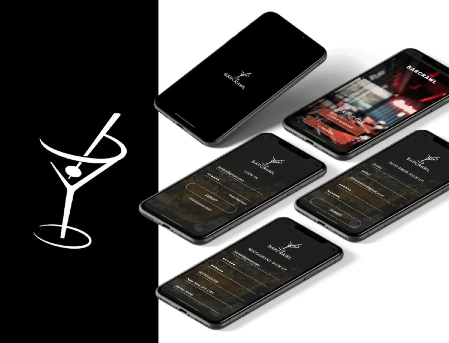 Bar Crawl: app