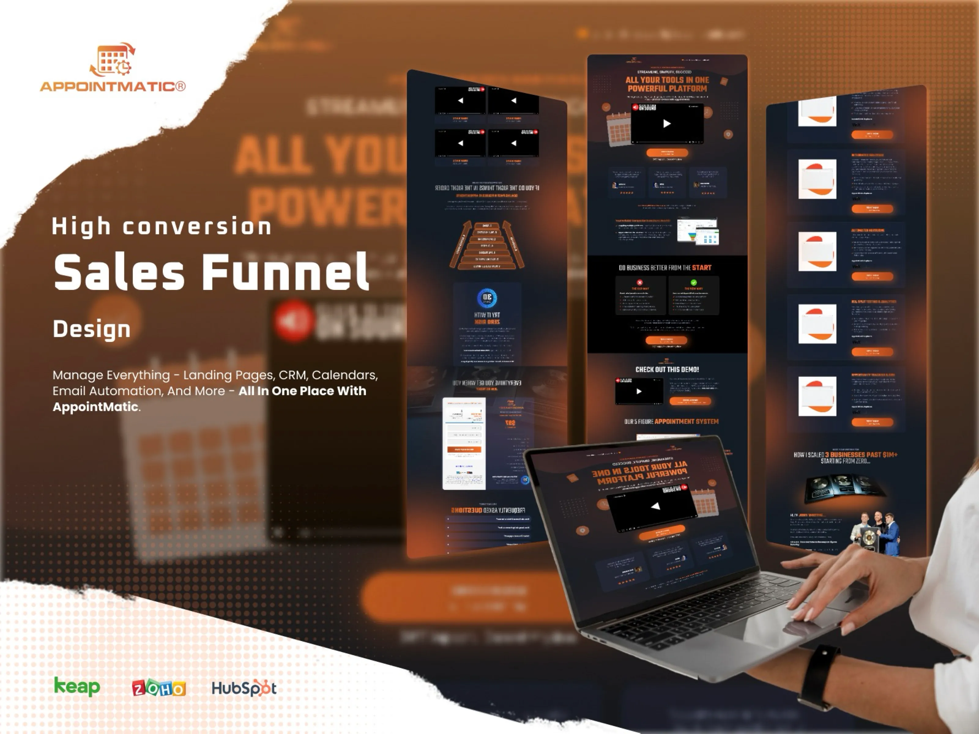 GoHighLevel SaaS snapshot template for a marketing company: cover