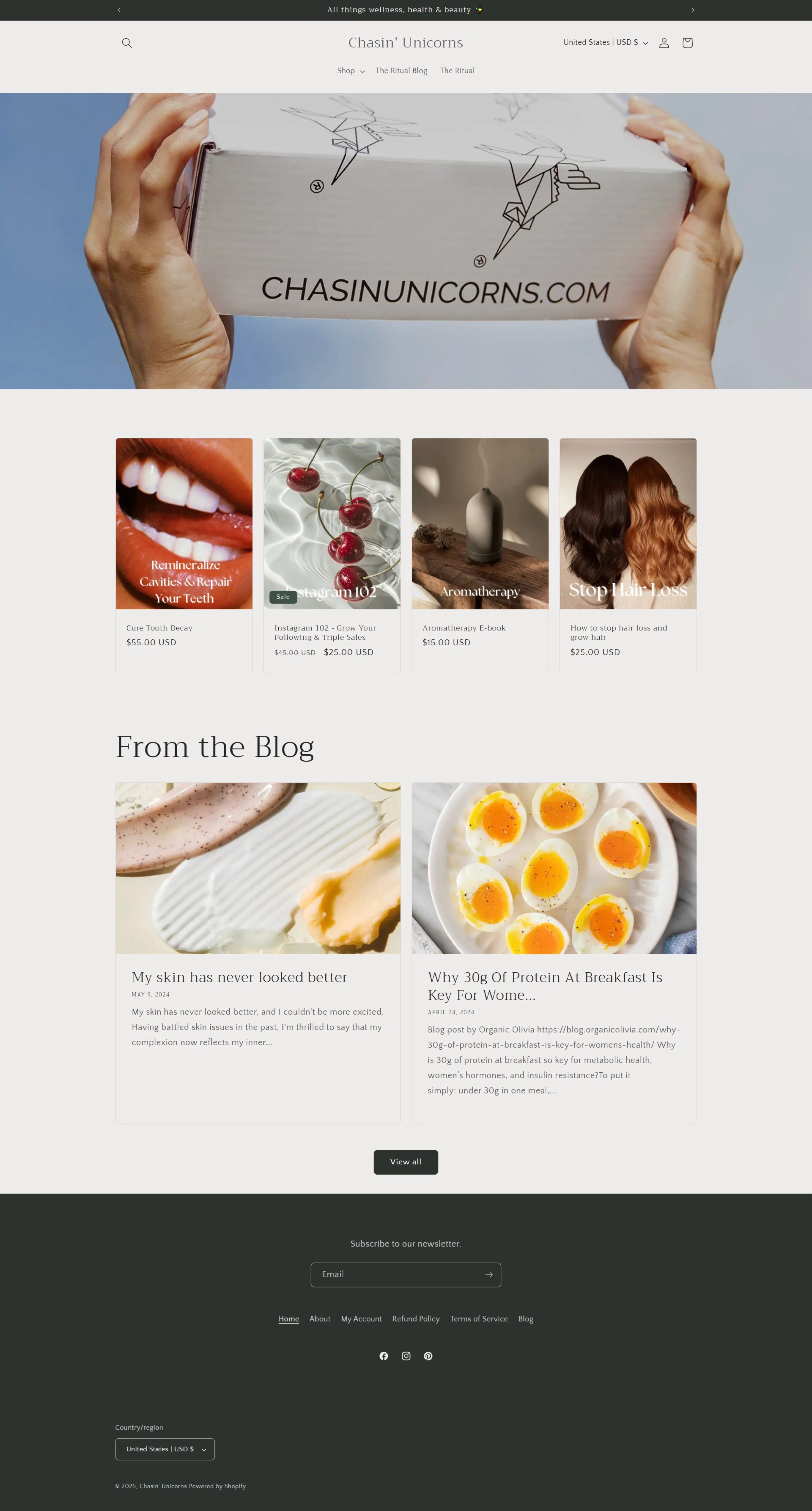 Chasin' Unicorns: homepage