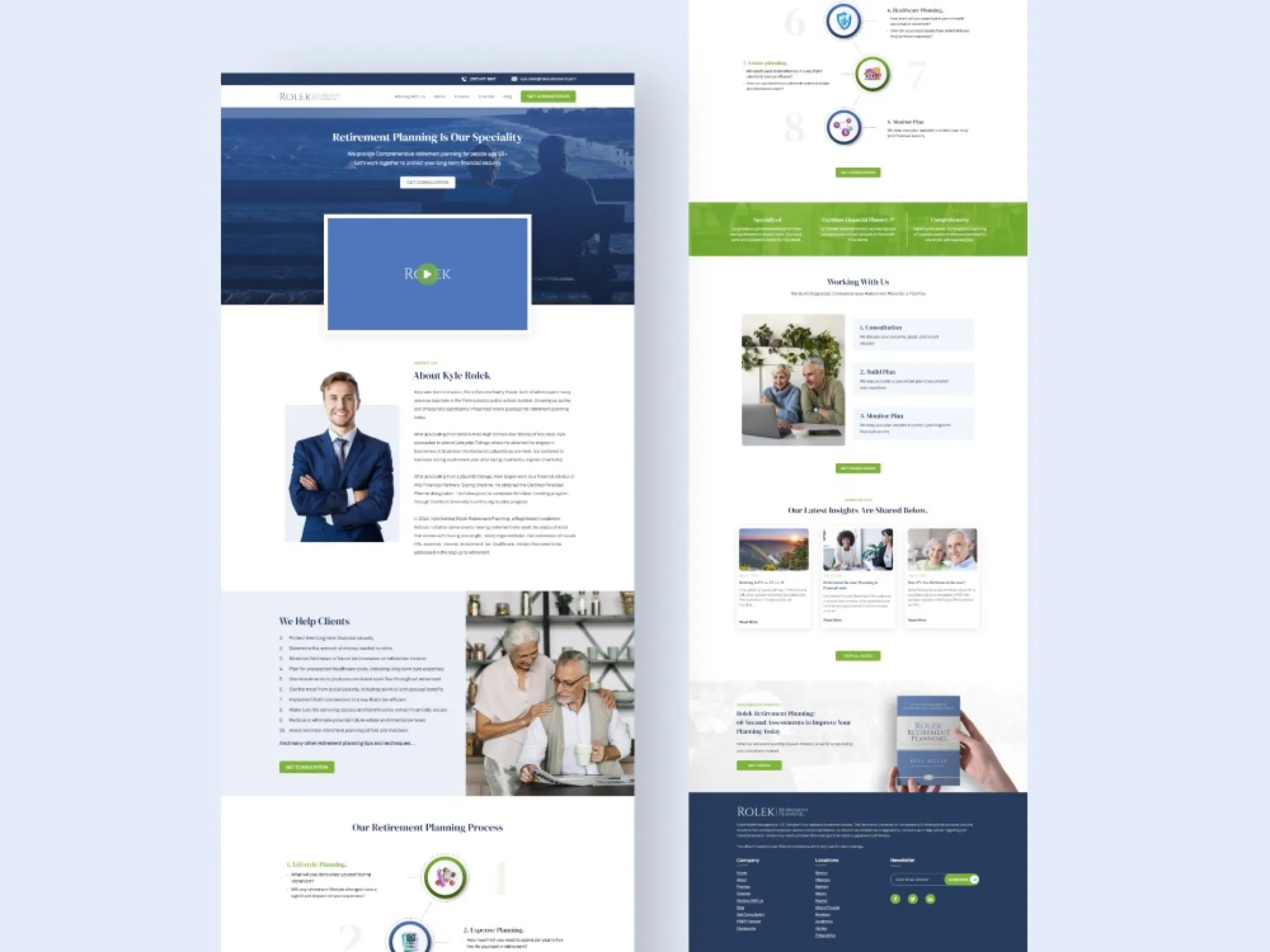 Business website redesign on Wix: homepage