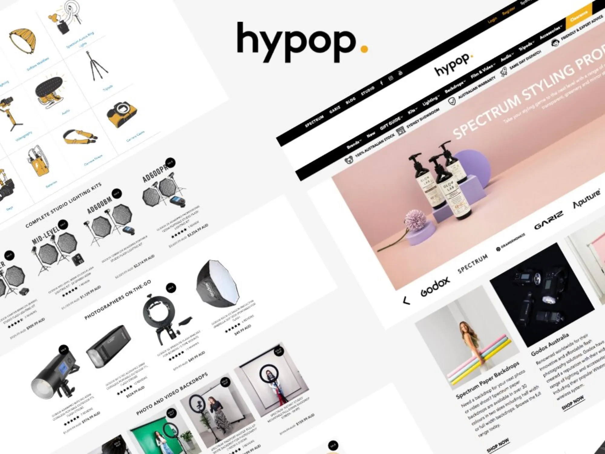 Complete Shopify store setup for an e-commerce brand: homepage