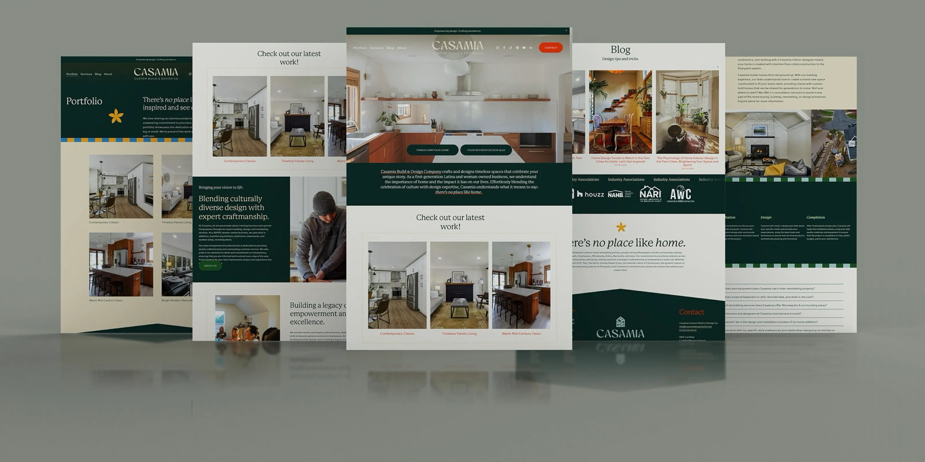 Interior design studio: pages