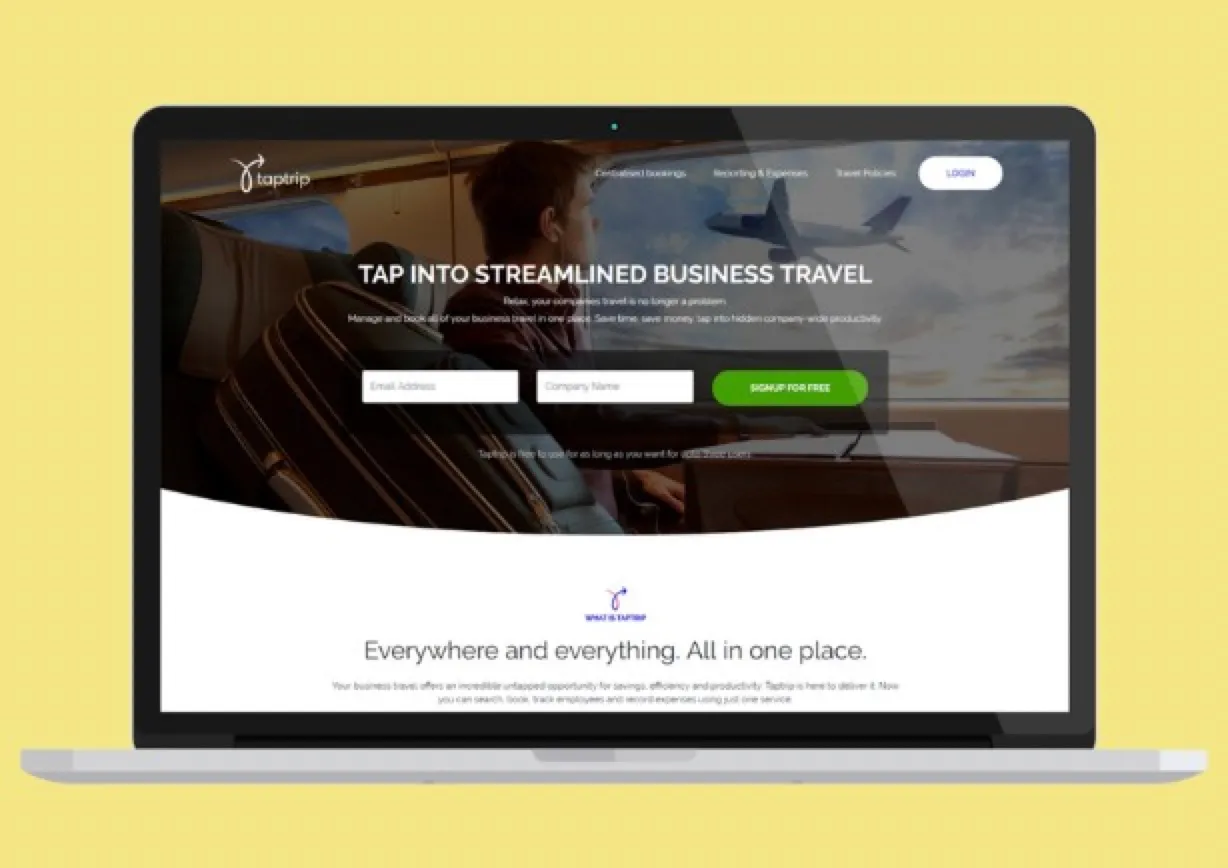 Business travel management platform (B2B): app