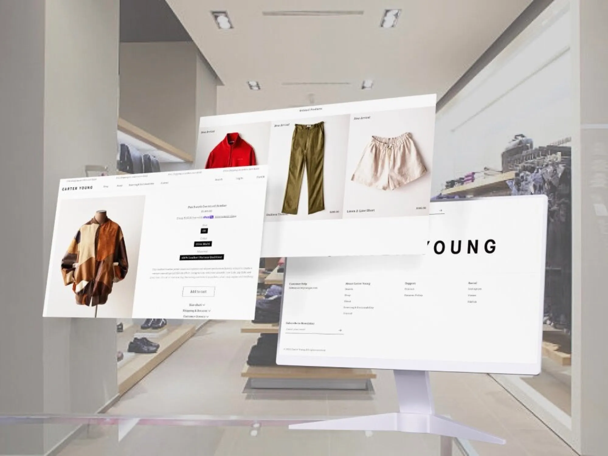 Custom-themed Shopify stores built to brief: collection