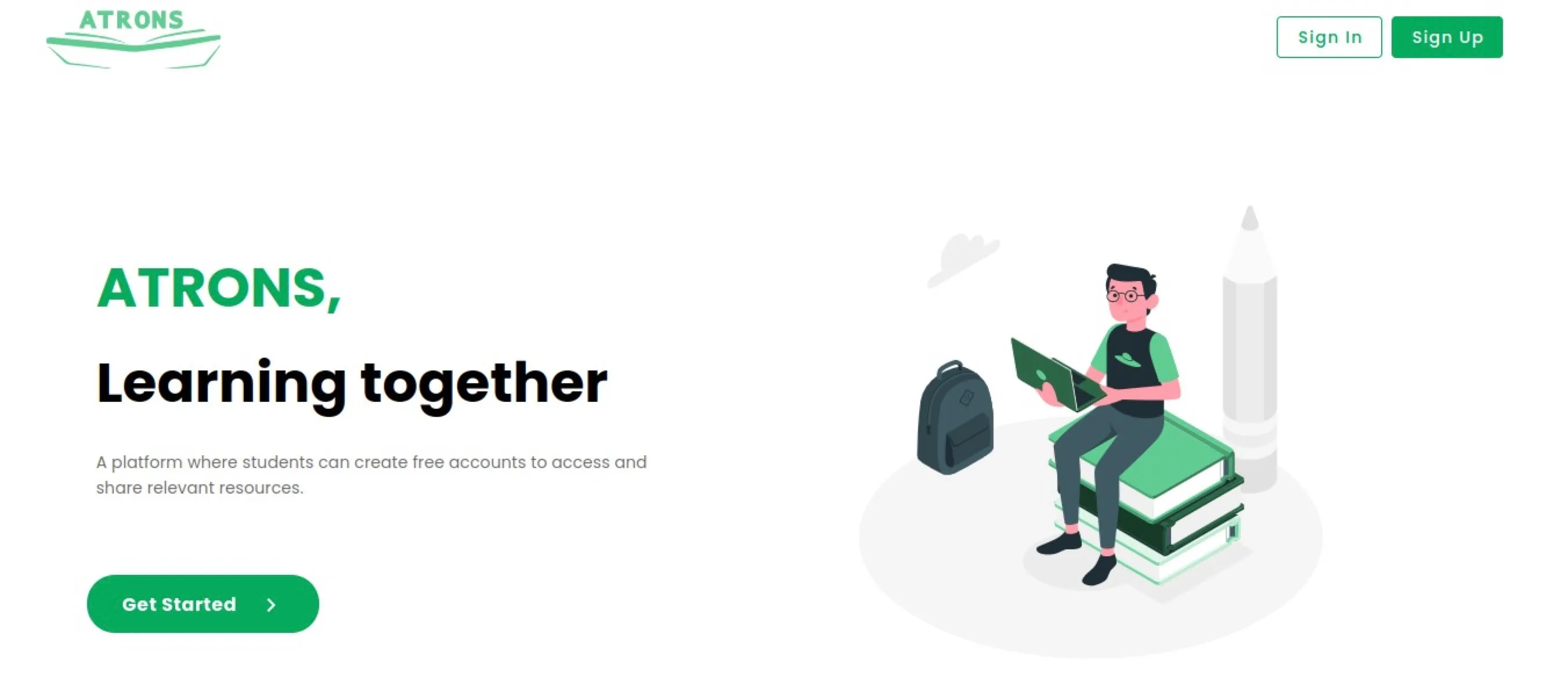 Atrons: homepage 2