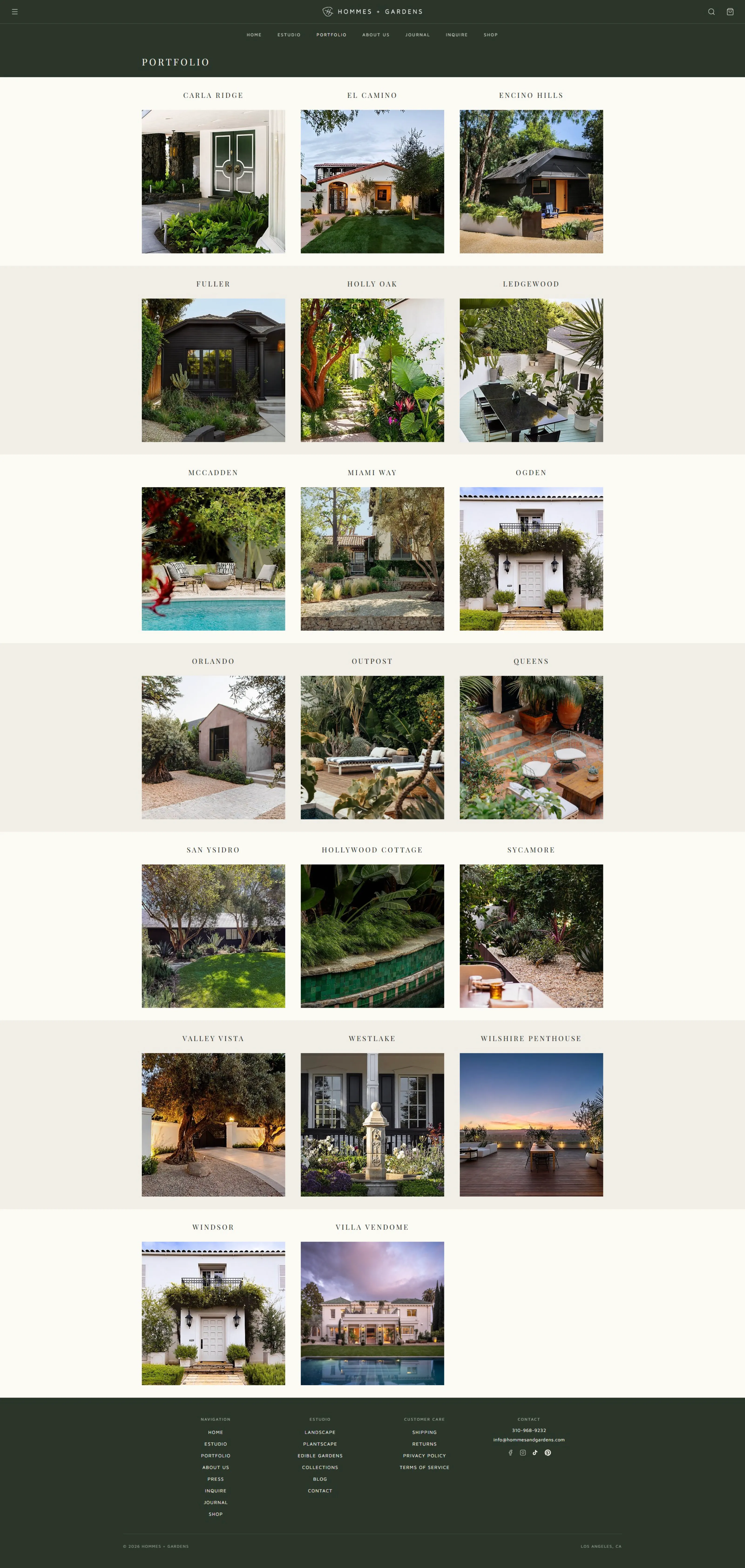 Hommes & Gardens: portfolio