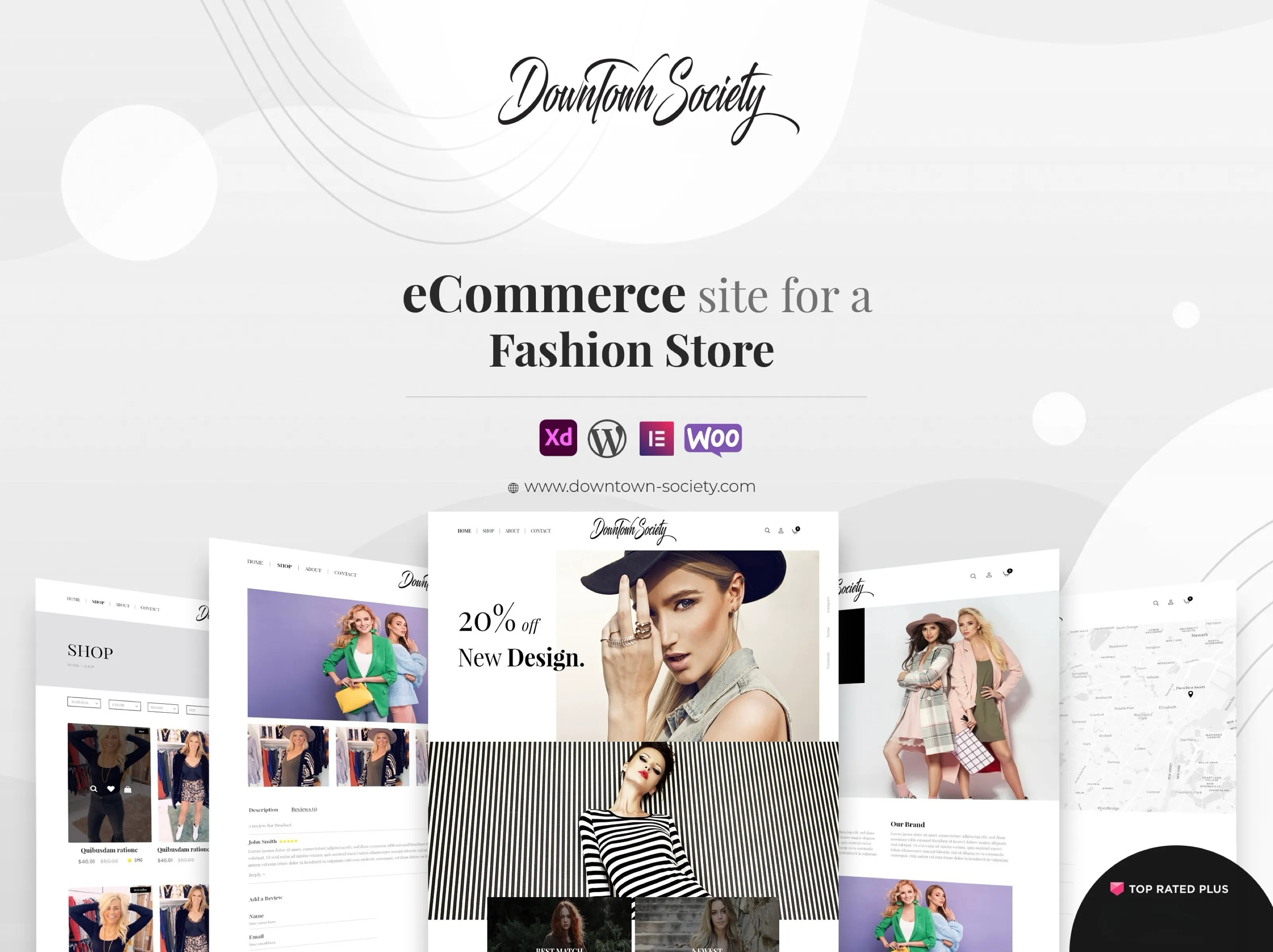 E-commerce site for a fashion brand