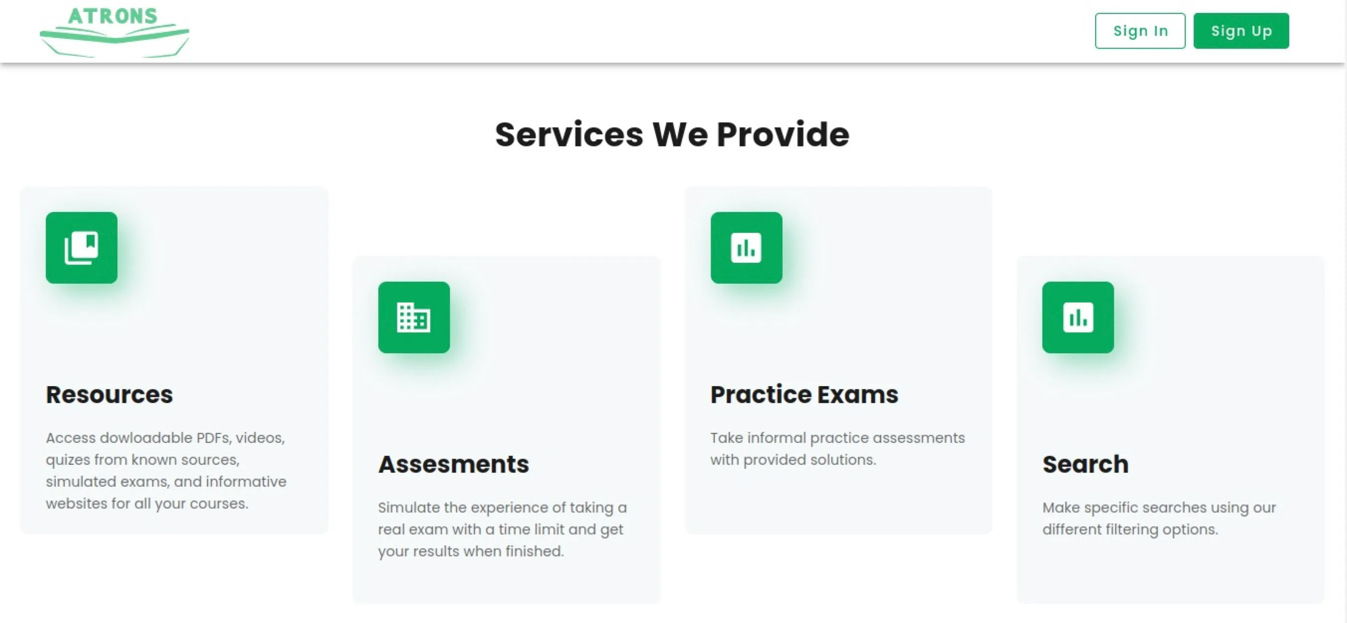 Atrons: services