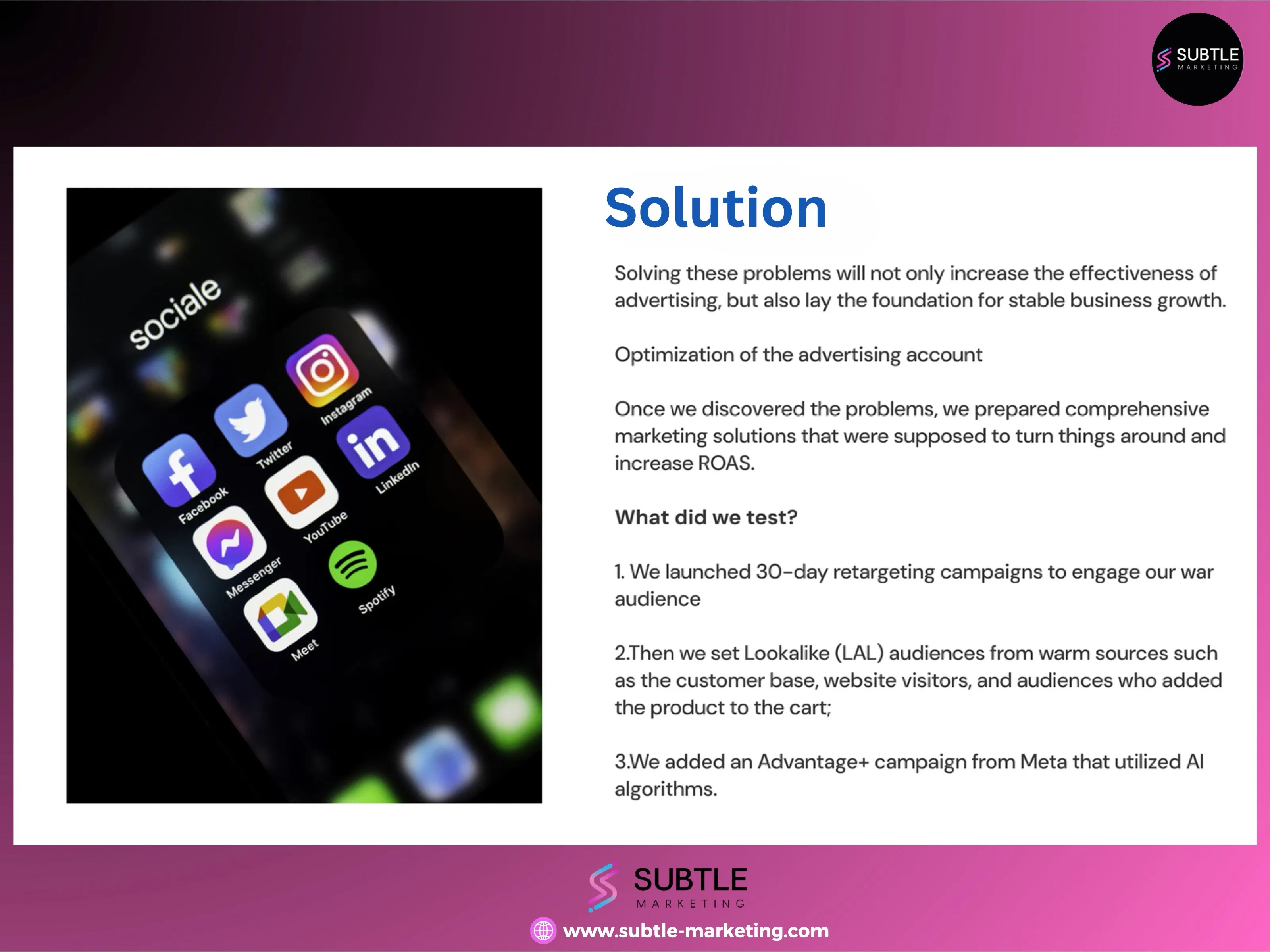 Women's apparel brand: solution