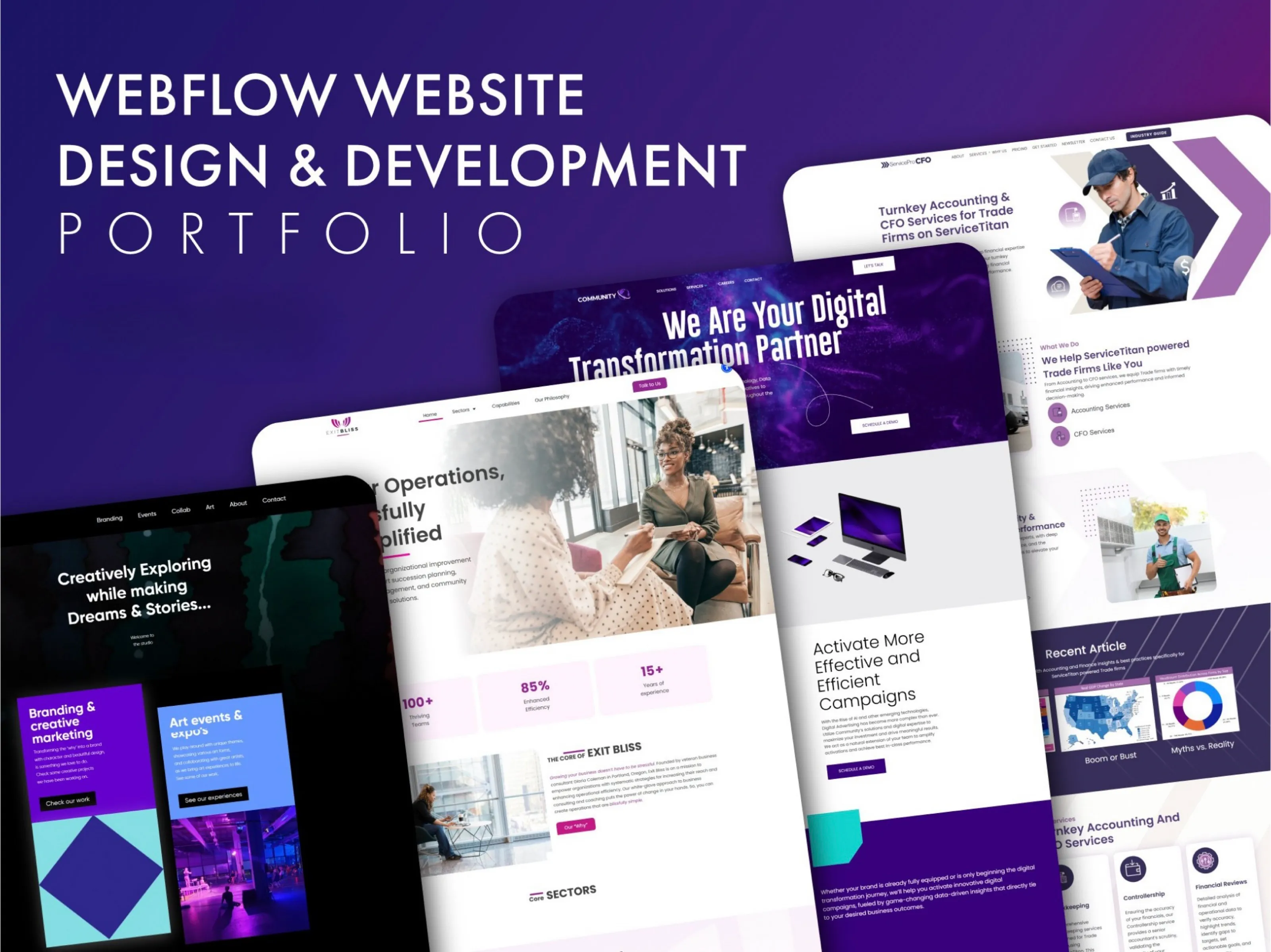 Webflow website design 7