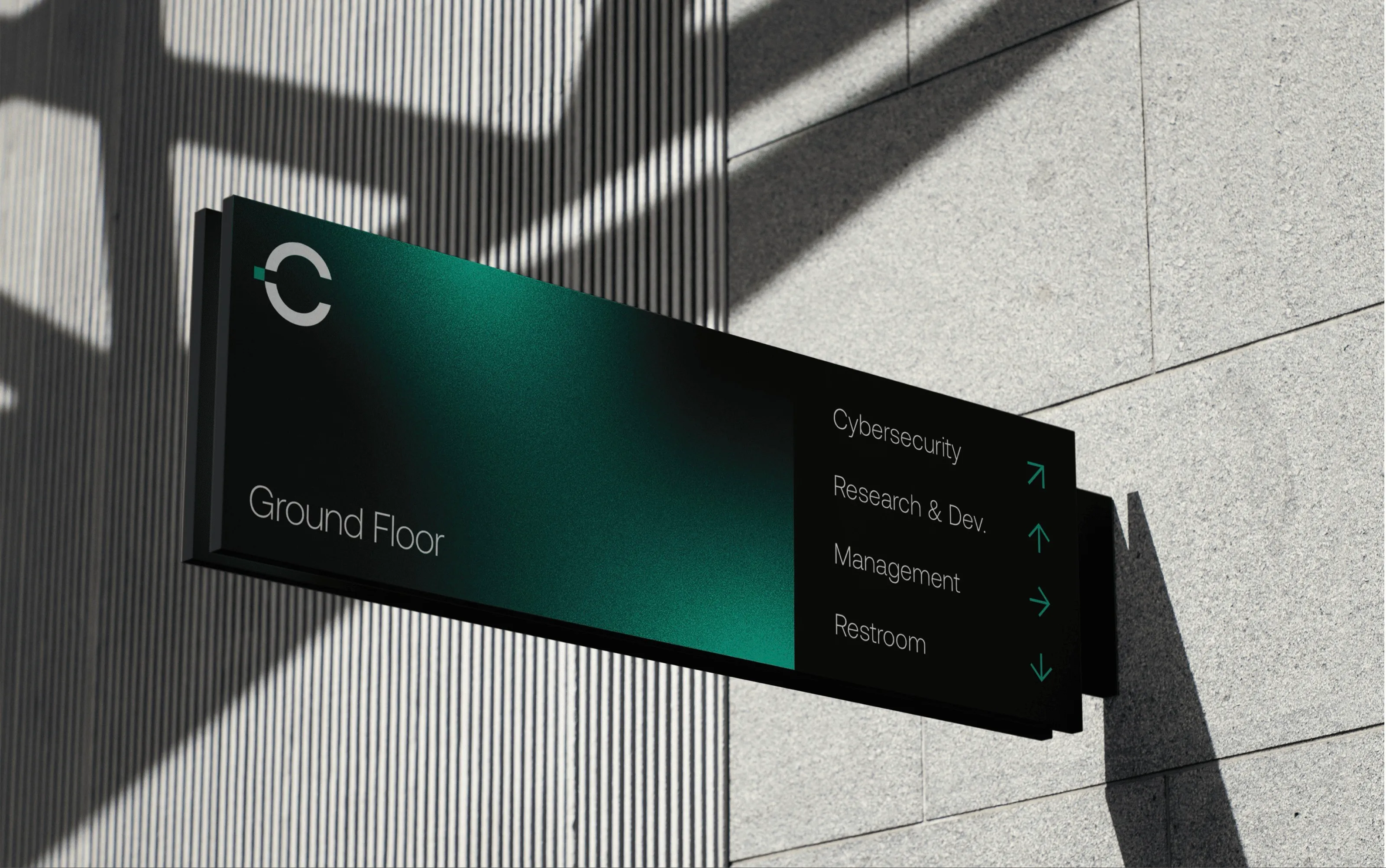 Clarium wayfinding signage