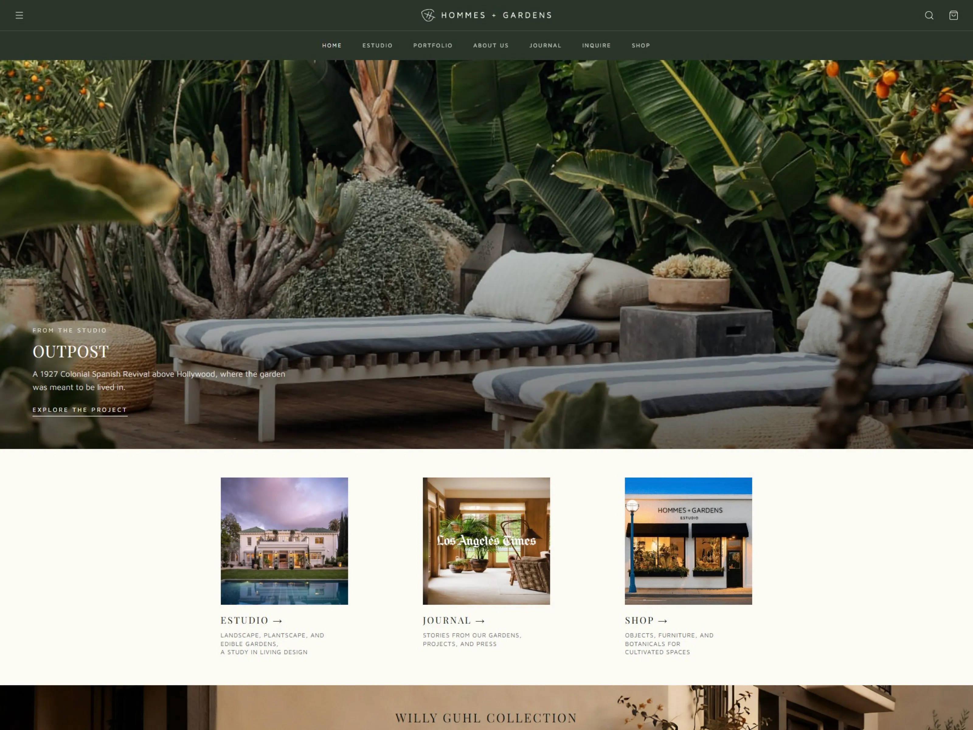 Hommes & Gardens: homepage