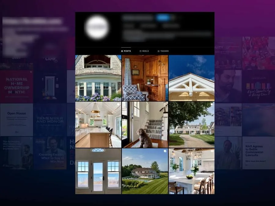 Social media creatives for a real estate brand